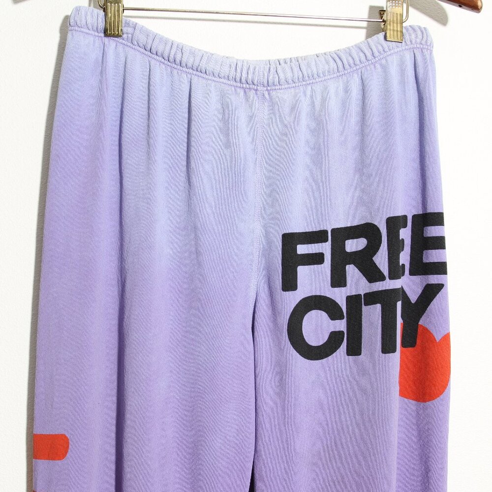 FREECITY LETSGO Supervintage OG Sweatpant in Lavenderlove Purple Cotton Sz Small - Picture 3 of 14